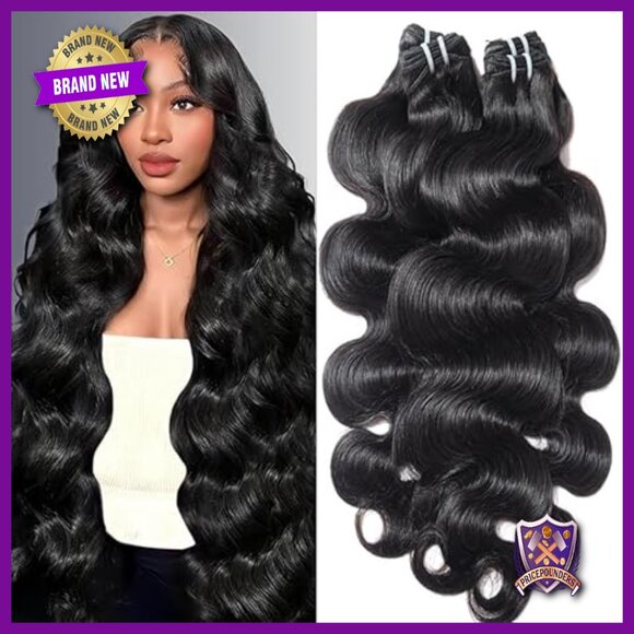 4 Body Wave Human Hair Bundles 18-24 Inch Brazilian Virgin Extensions main image 6